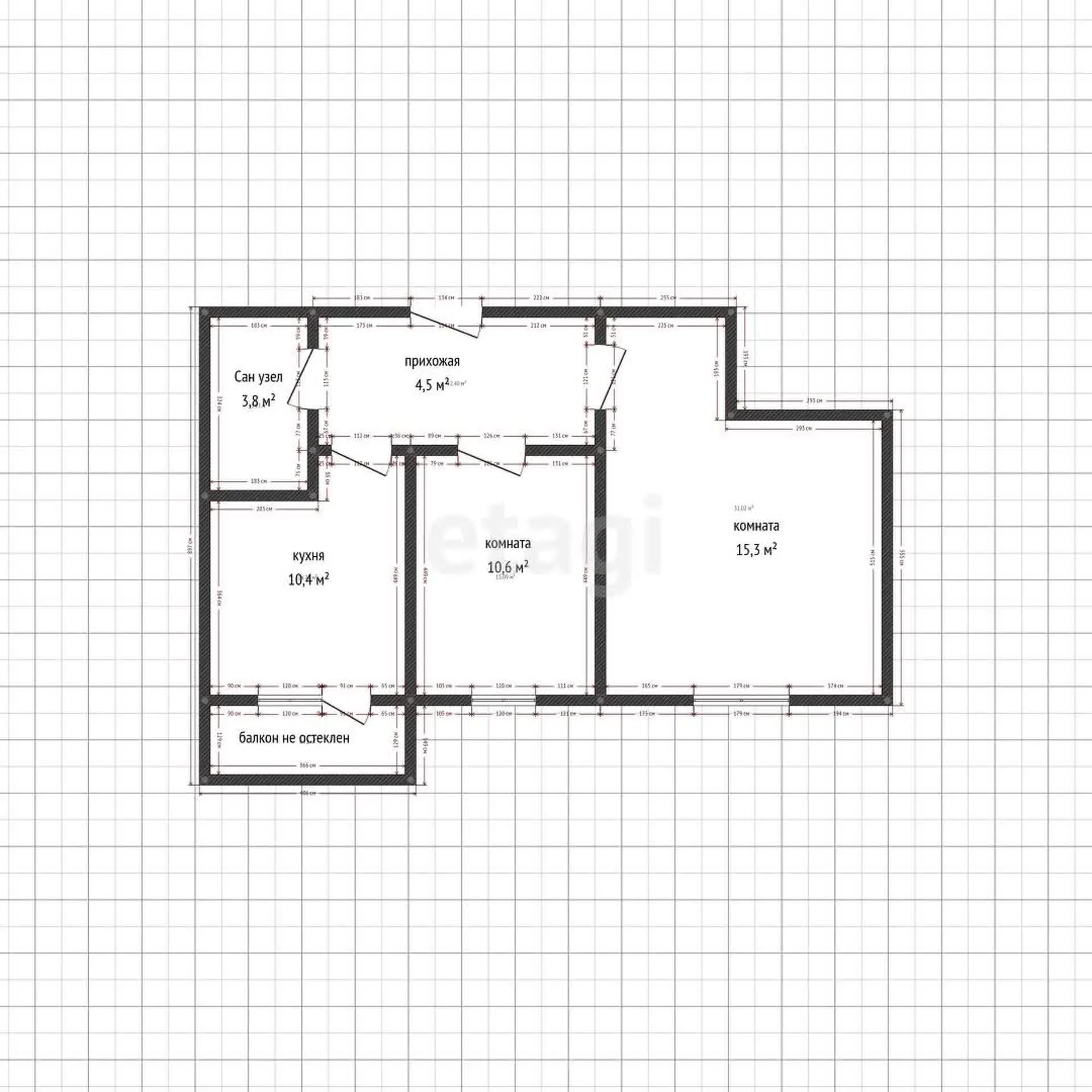 2-к квартира, 42.1м² (улица имени Туполева А.Н., 4) - миниатюра 22