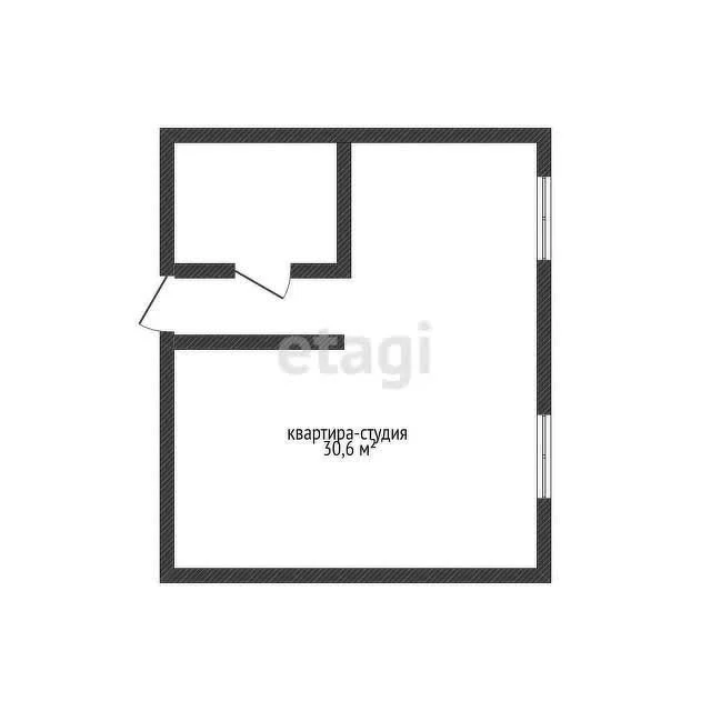 Студия, 30.6м² (улица Михаила Власова, 256) - миниатюра 6