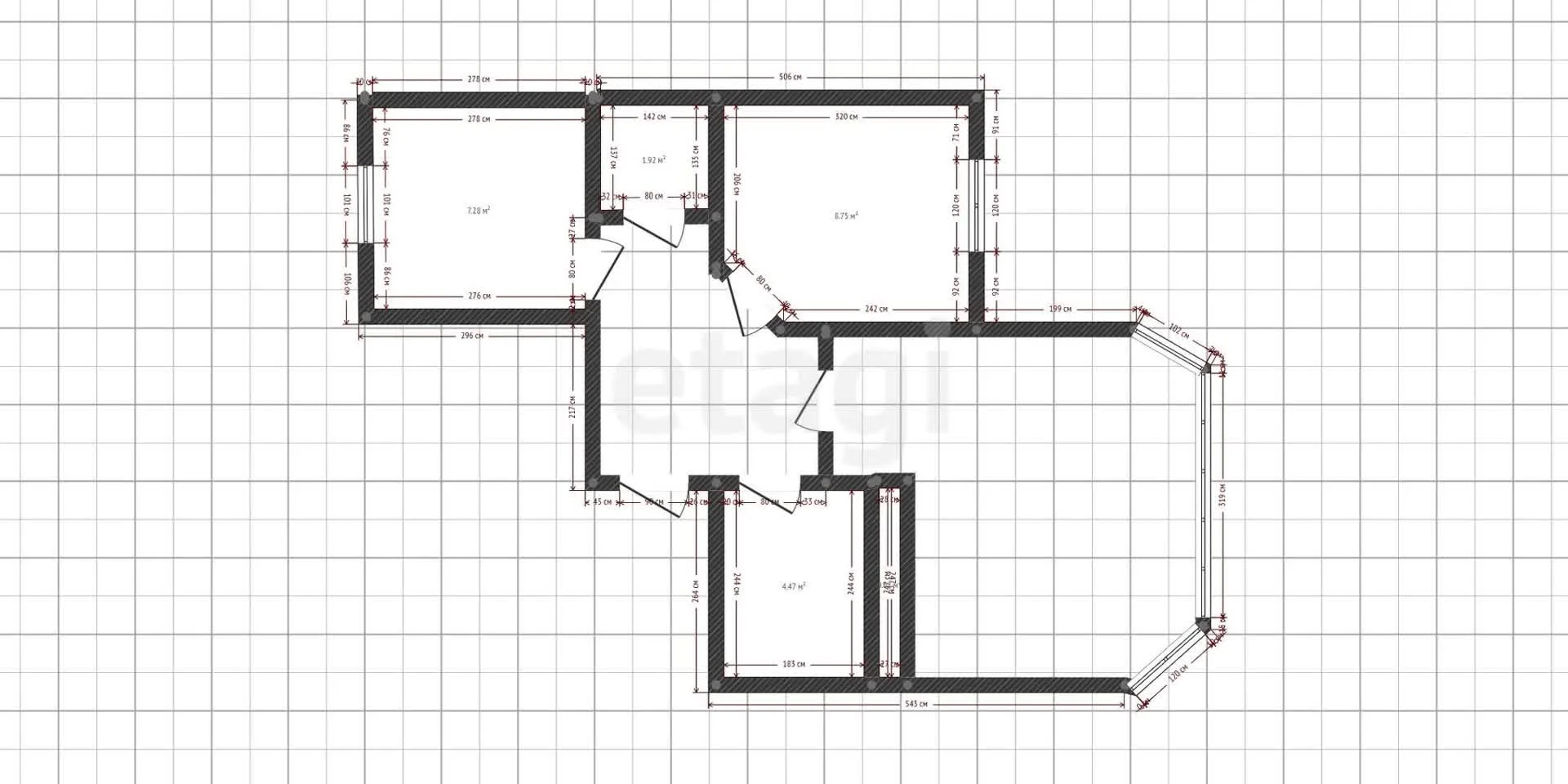 2-к квартира, 70м² (Космическая улица, 88/2к1) - миниатюра 15
