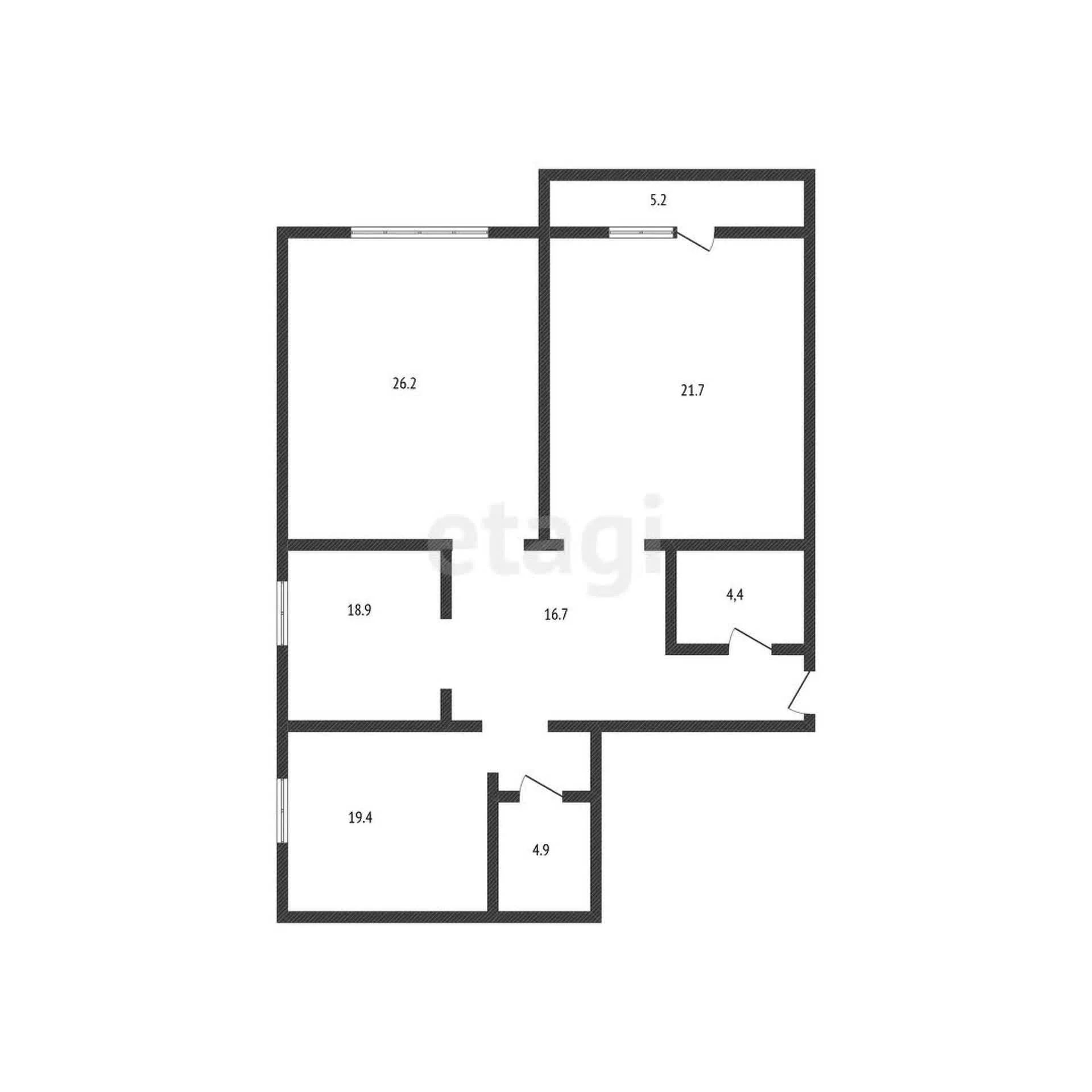 3-к квартира, 112.6м² (Береговая улица, 2к1) - миниатюра 19