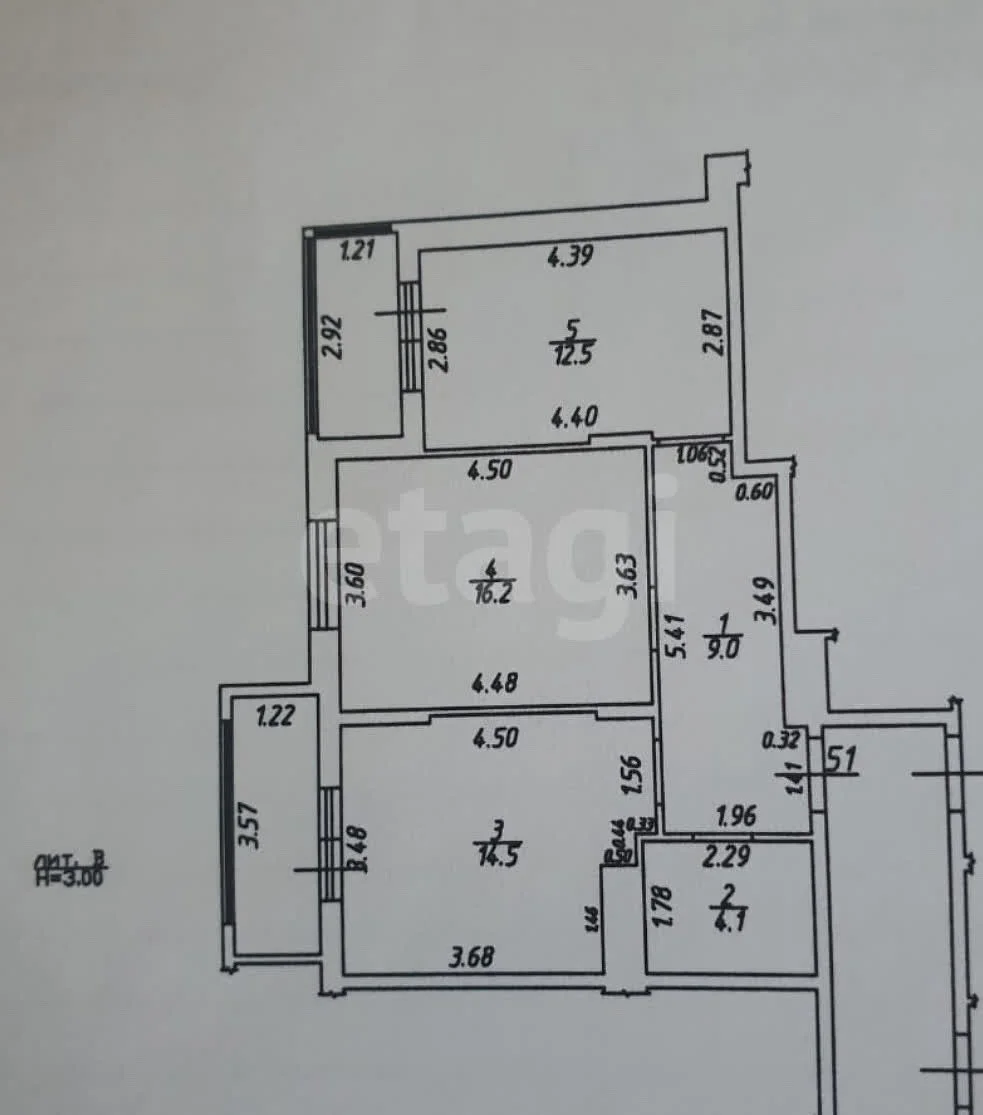 2-к квартира, 56.3м² (Природная улица, 10бк9) - миниатюра 12