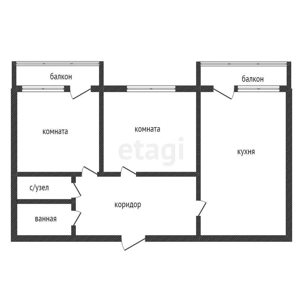 2-к квартира, 57.5м² (улица Автолюбителей, 1/7к3) - миниатюра 18
