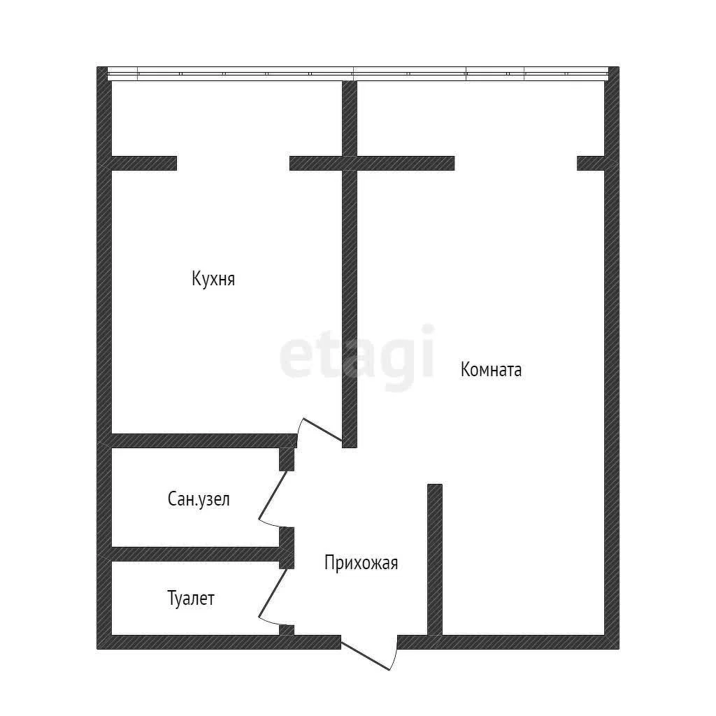 1-к квартира, 43.3м² (улица Вишняковой, 1/23к2) - миниатюра 20
