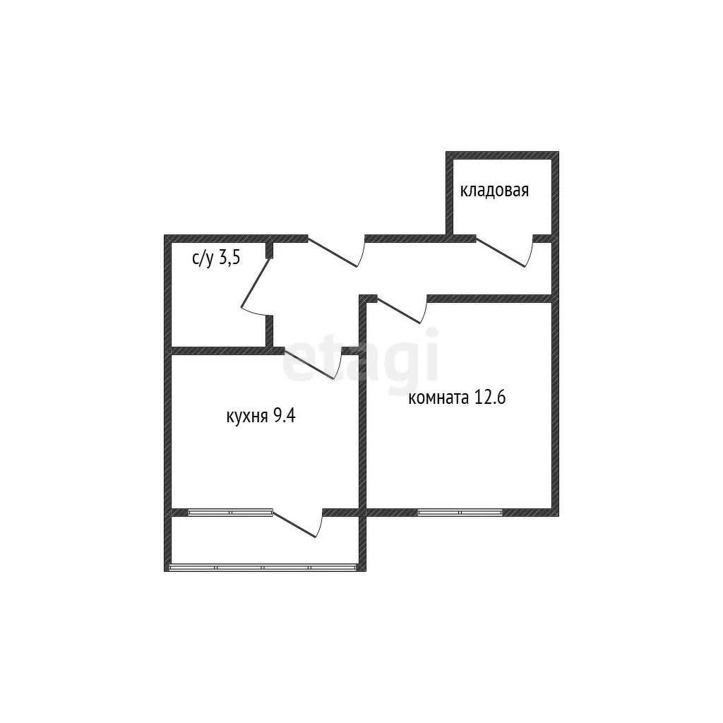 1-к квартира, 33.8м² (Сербская улица, 6/5) - миниатюра 16