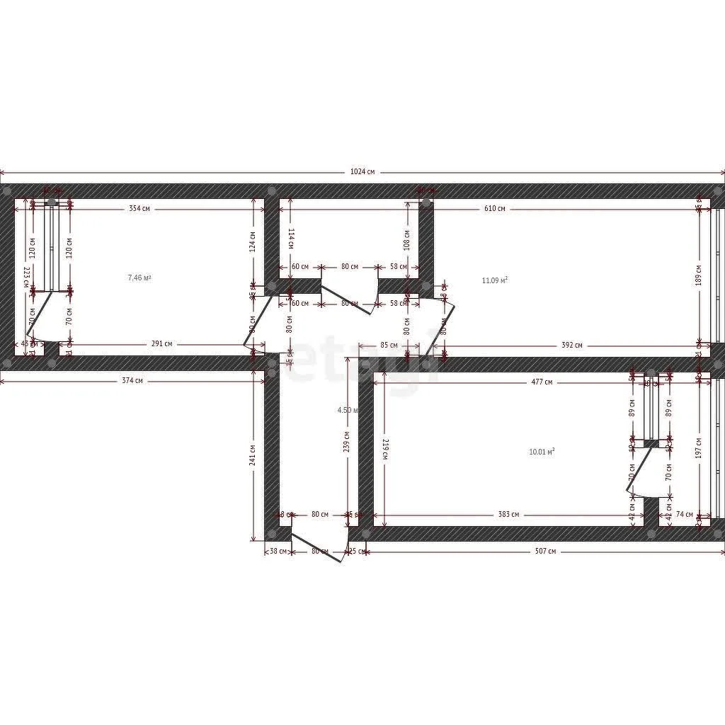 2-к квартира, 50.3м² (улица Западный Обход, 45к1) - миниатюра 12