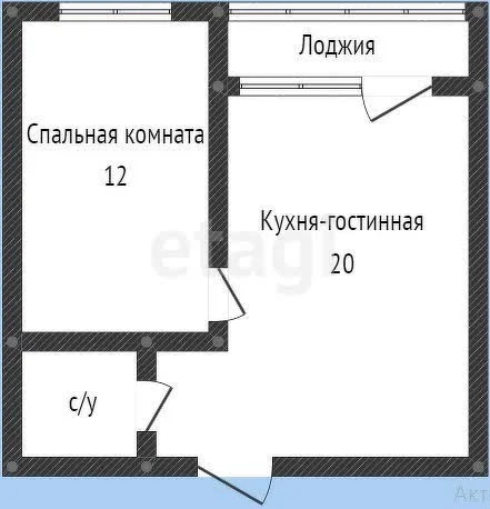 1-к квартира, 35.7м² (улица Шумана, 5) - миниатюра 7