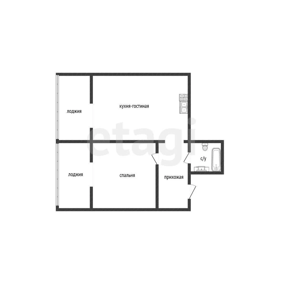 1-к квартира, 38.9м² (Душистая улица, 79к1) - миниатюра 10