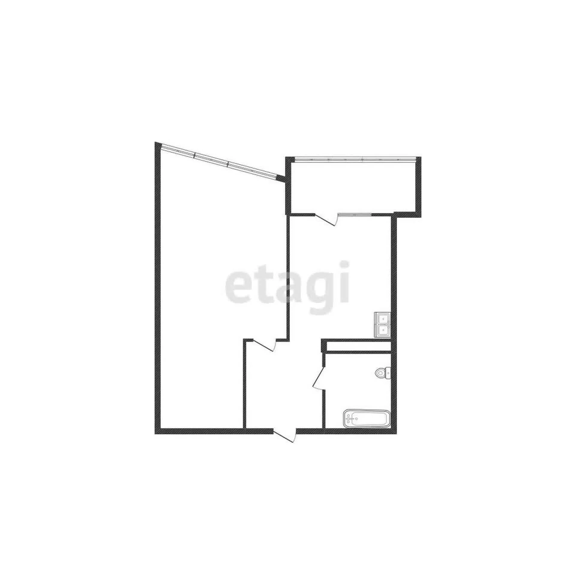 1-к квартира, 39.71м² (Уральская улица, 100/6) - миниатюра 7