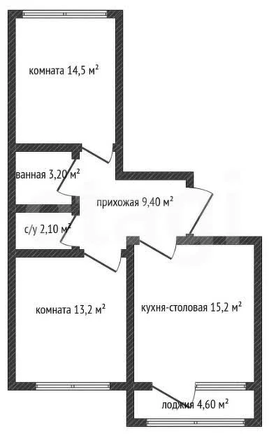2-к квартира, 66.2м² (Стахановская улица, 1/5) - миниатюра 4