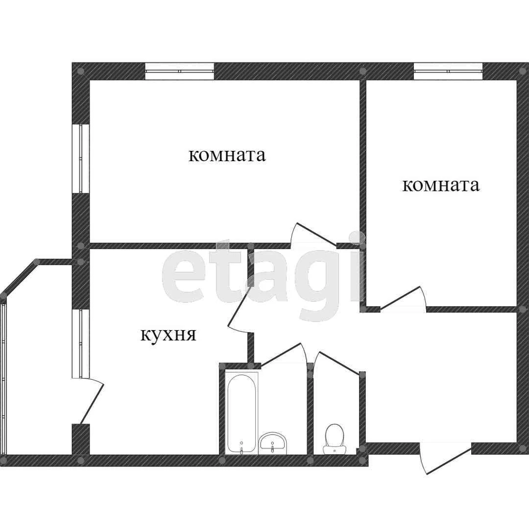 2-к квартира, 56.6м² (Домбайская улица, 55к1) - миниатюра 9