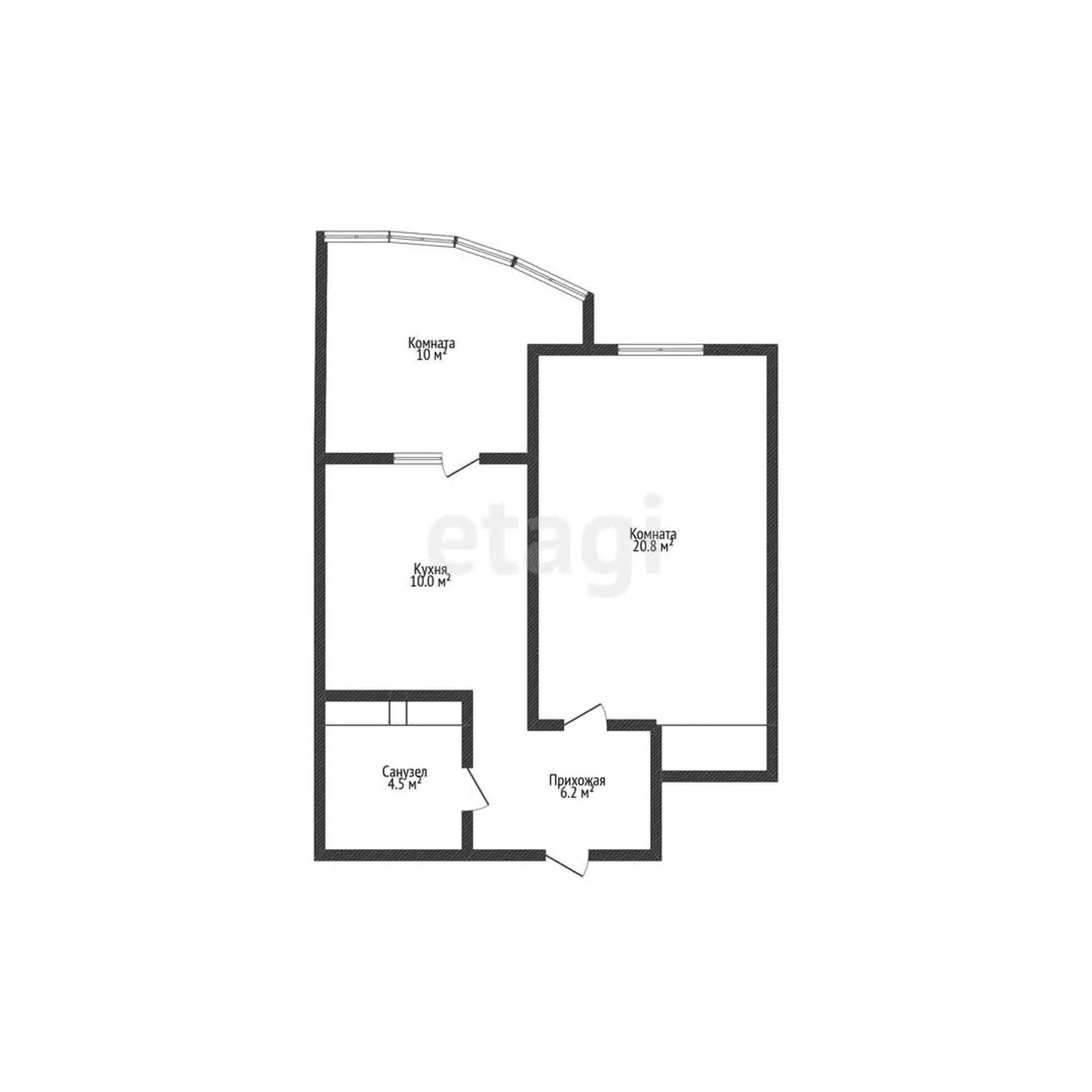 2-к квартира, 54м² (Минская улица, 118/2) - миниатюра 12