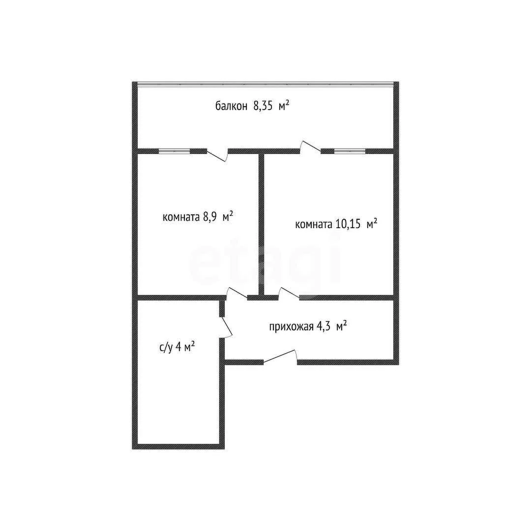 1-к квартира, 35.7м² (улица Ратной Славы, 34) - миниатюра 18