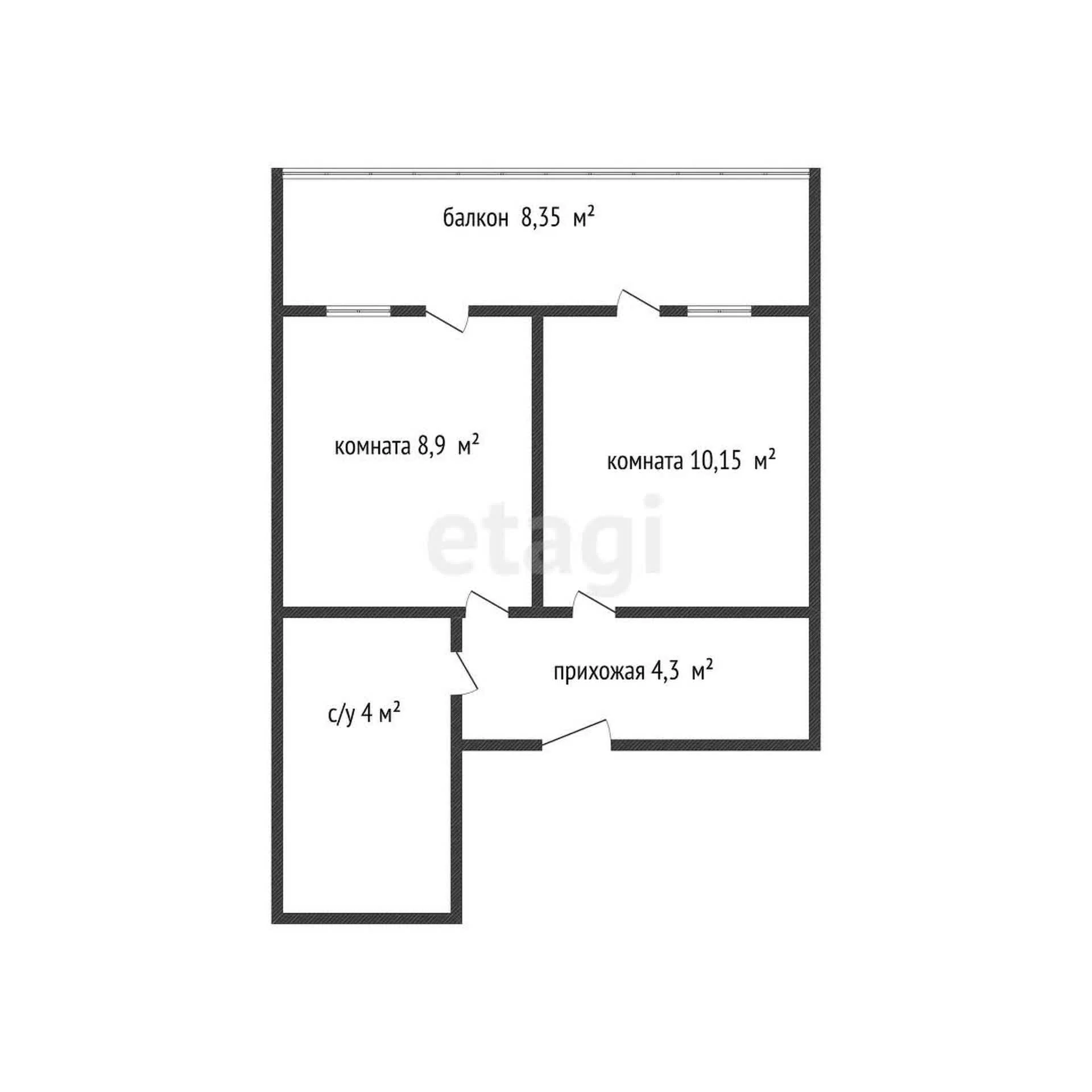 1-к квартира, 35.7м² (улица Ратной Славы, 34) - миниатюра 19