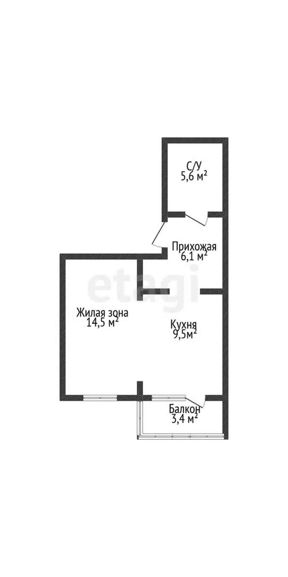 Студия, 35.7м² (улица имени 40-летия Победы, 113) - миниатюра 15
