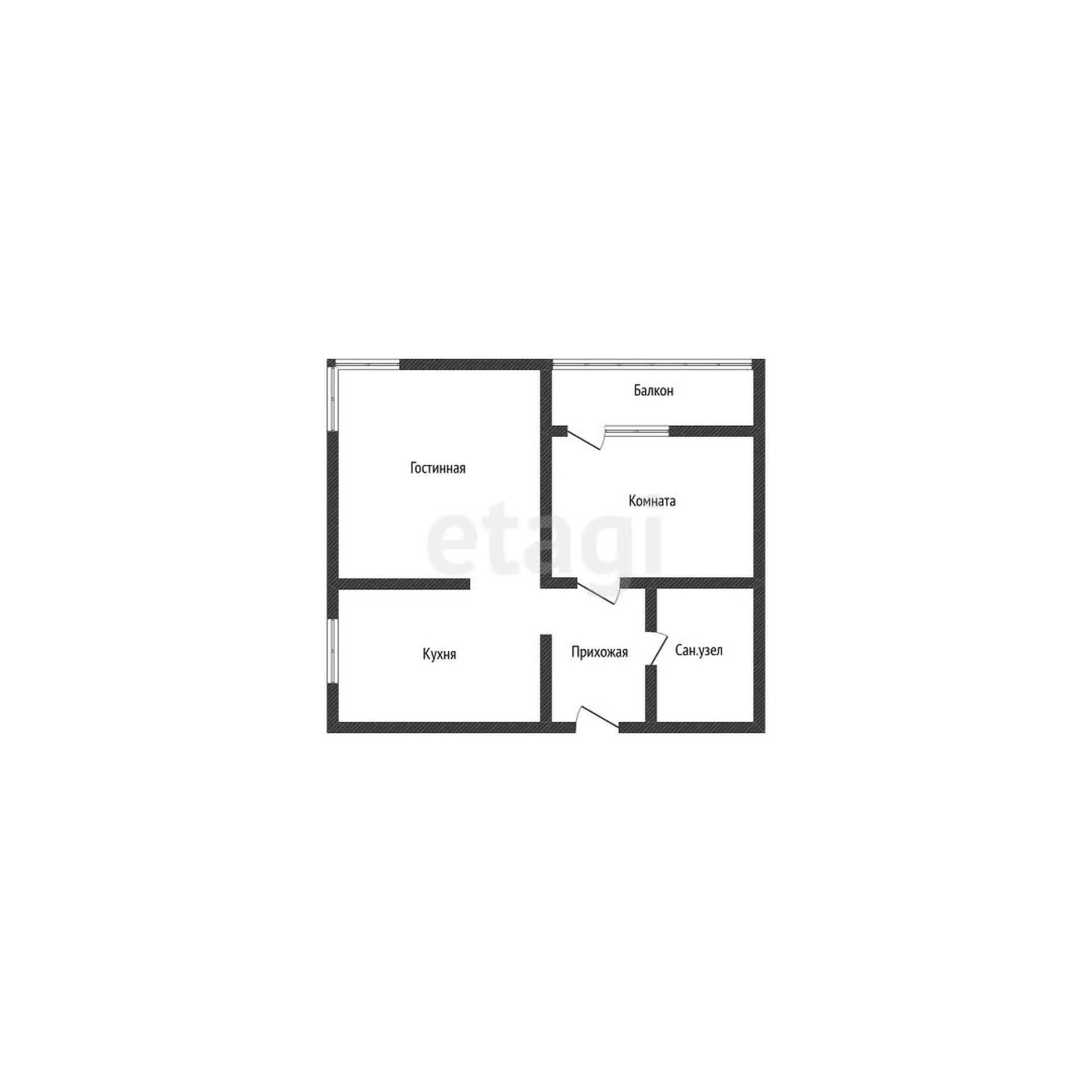 2-к квартира, 46.6м² (улица Ивана Беличенко, 87) - миниатюра 38