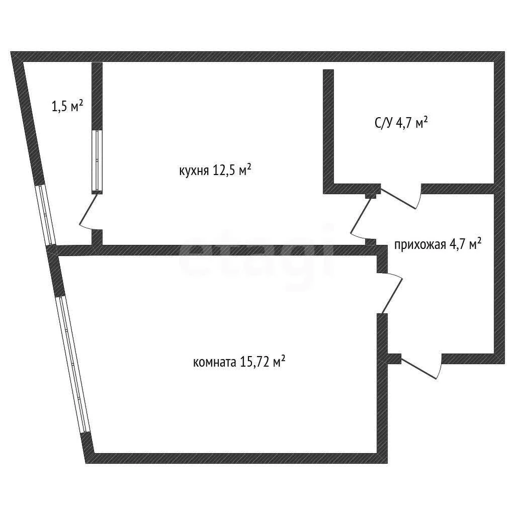 1-к квартира, 39.2м² (улица имени В.Н. Мачуги, 166к3)