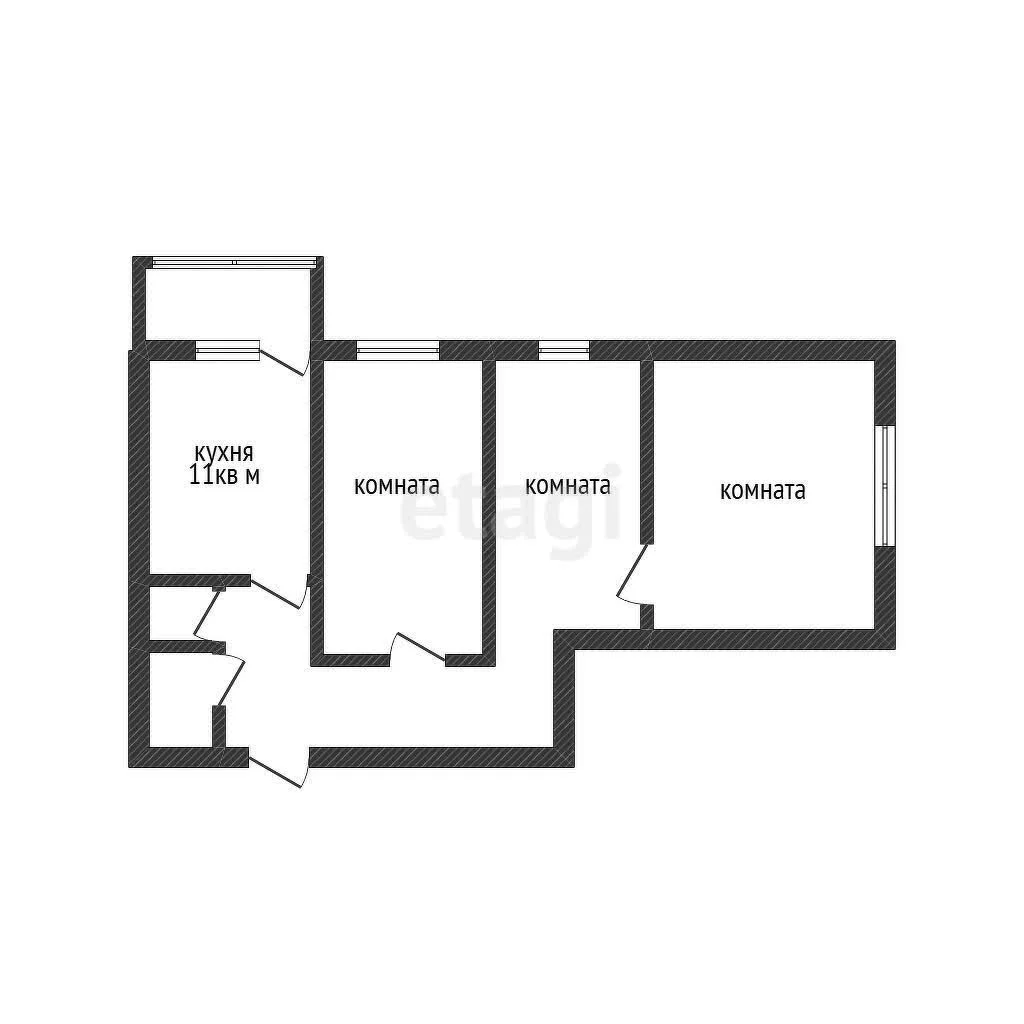 2-к квартира, 65м² (улица Лавочкина, 25) - миниатюра 14
