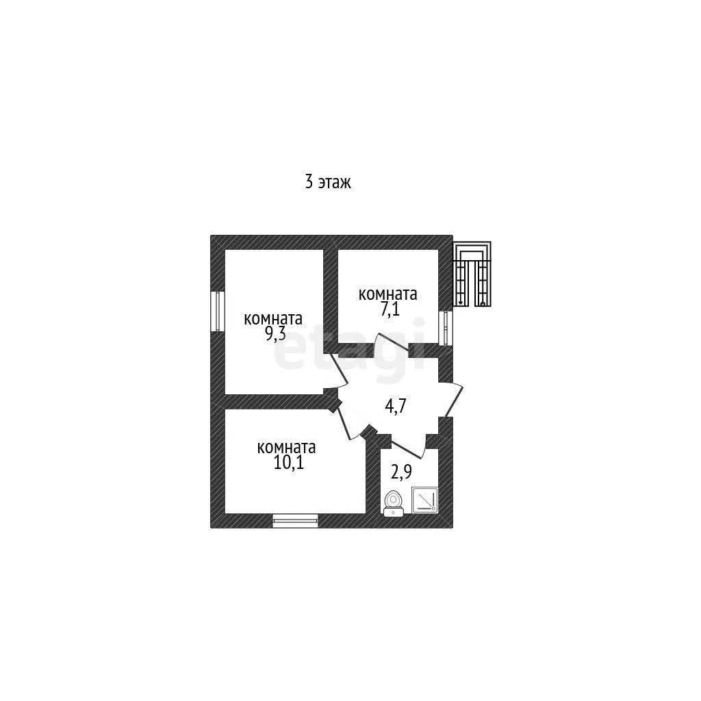 4-к+ квартира, 93.9м² (Советская улица, 49) - миниатюра 30