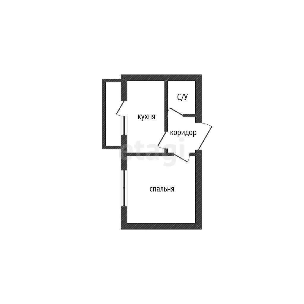 1-к квартира, 27.5м² (улица Братьев Пченушай, 1) - миниатюра 18