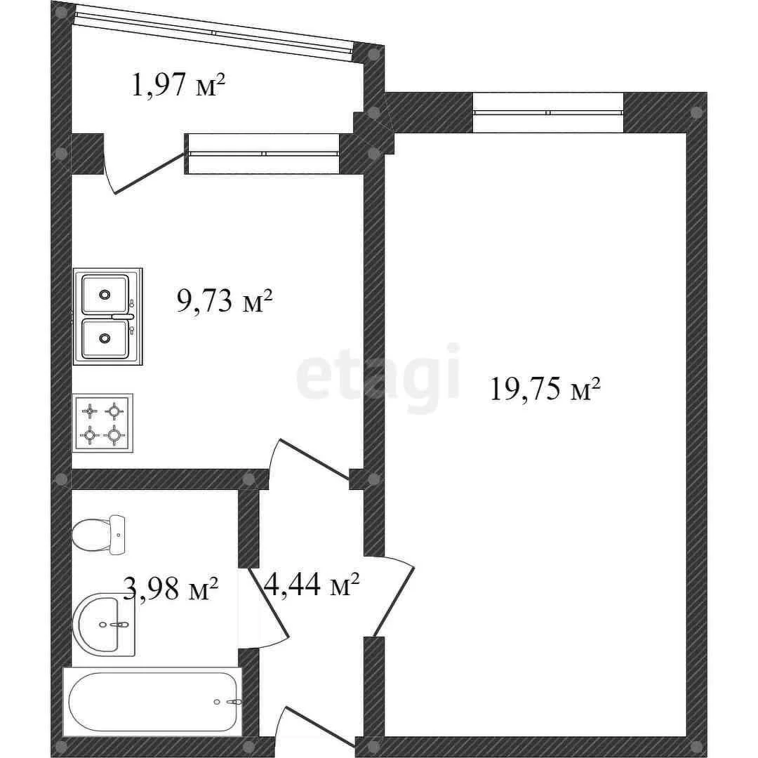 1-к квартира, 46м² (Сормовская улица, 208) - миниатюра 7
