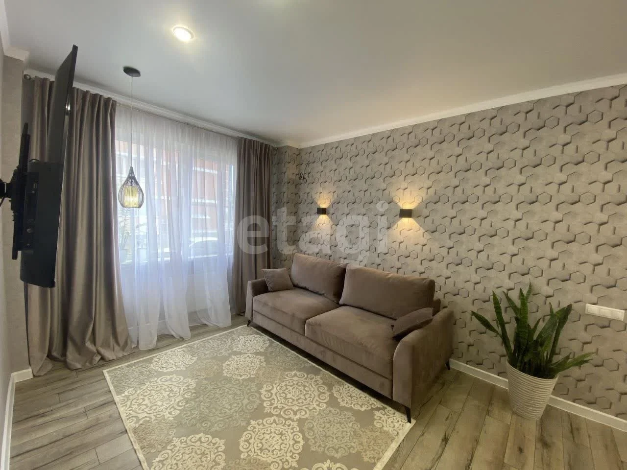 1-к квартира, 48.4м² (улица Академика Фёдорова, 11) - миниатюра 2