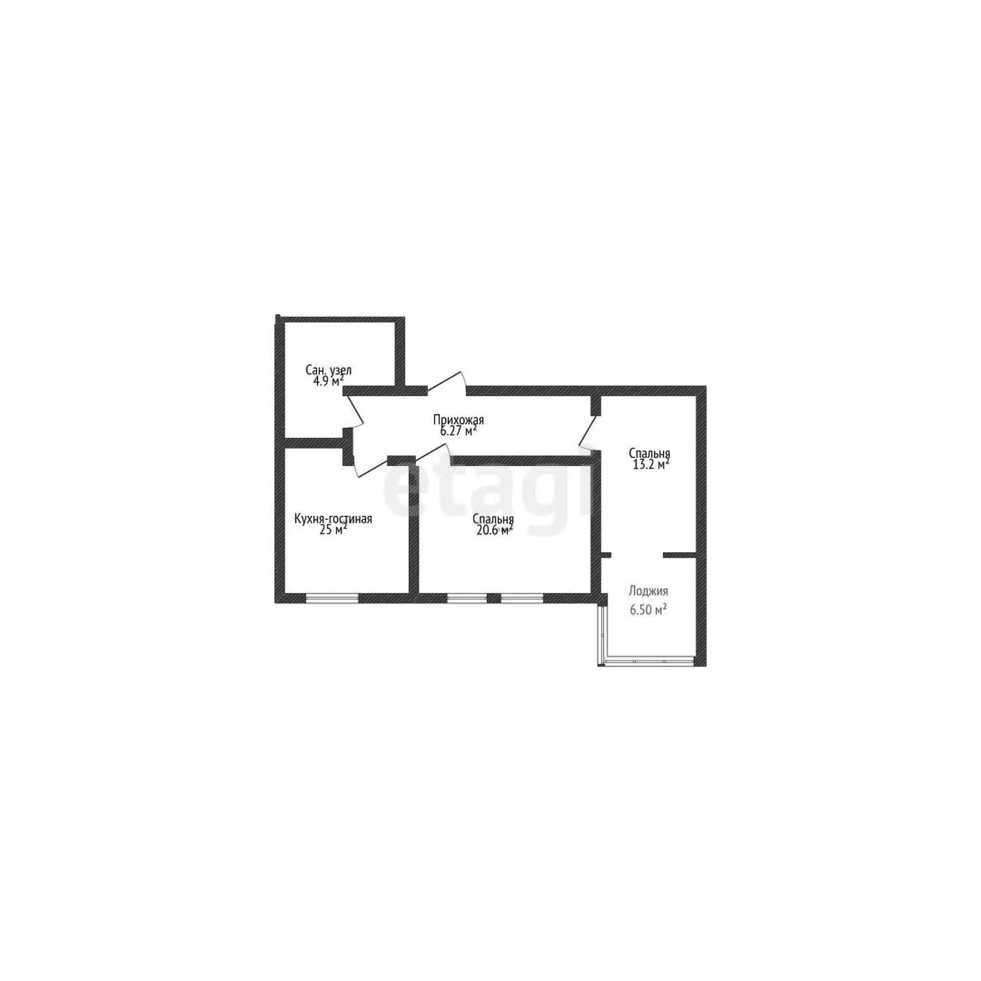 2-к квартира, 65м² (улица Коммунаров, 270) - миниатюра 43