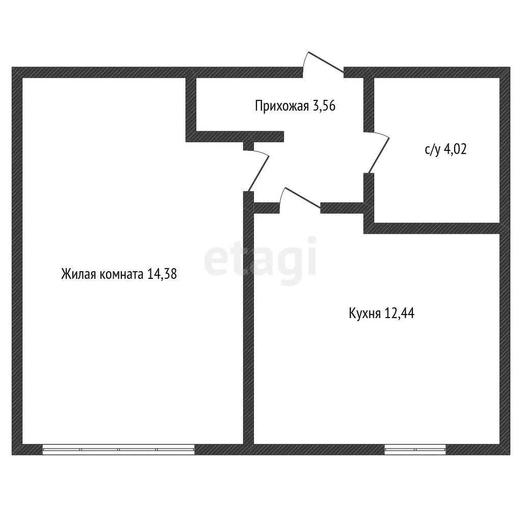 1-к квартира, 38м² (Обрывная улица, 132/1к4) - миниатюра 8
