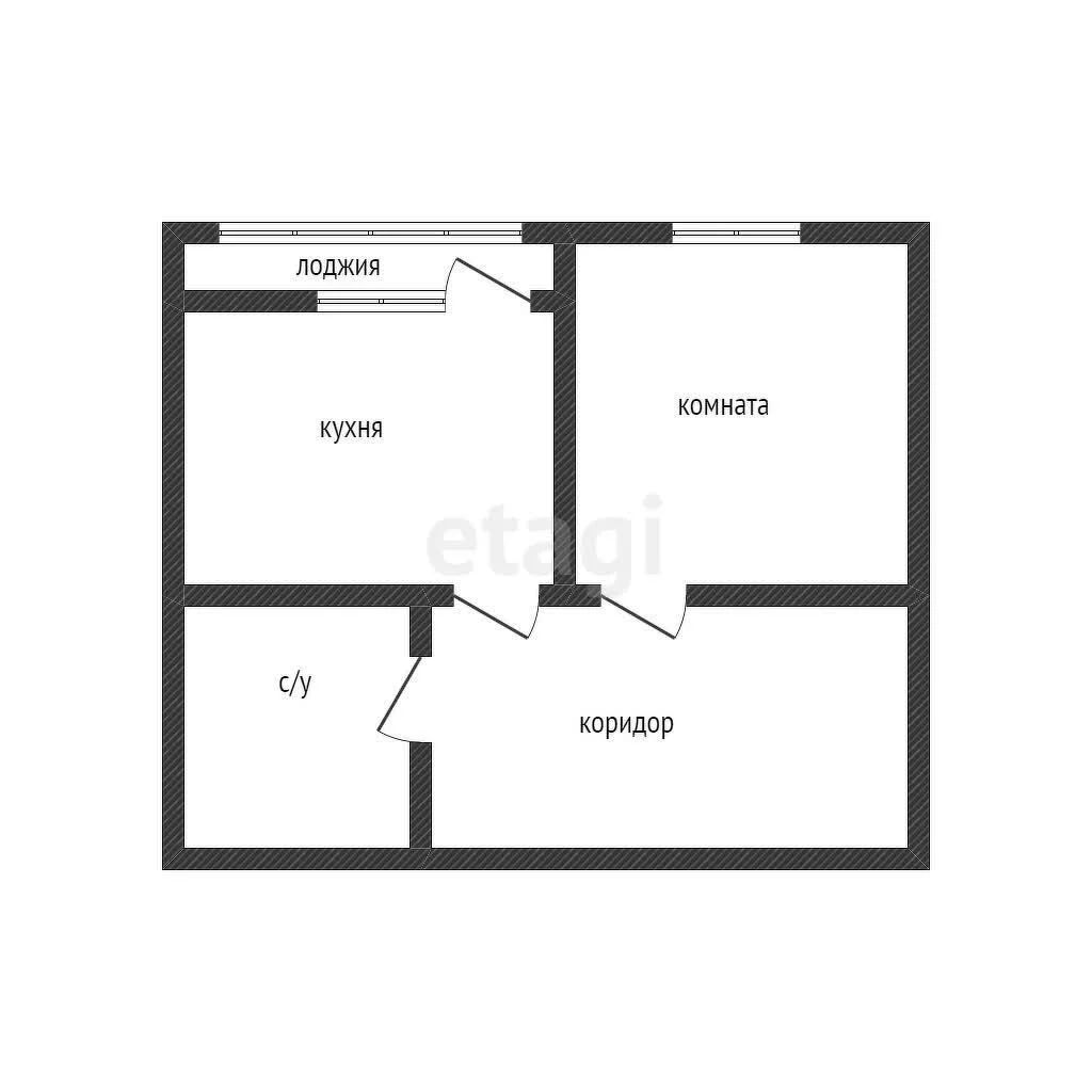 1-к квартира, 33.6м² (Тепличная улица, 62/1к3) - миниатюра 6