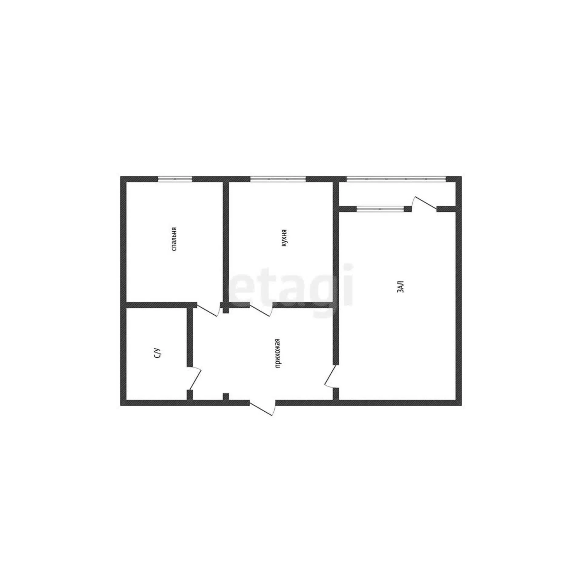 2-к квартира, 52.6м² (улица Игнатова, 35) - миниатюра 7