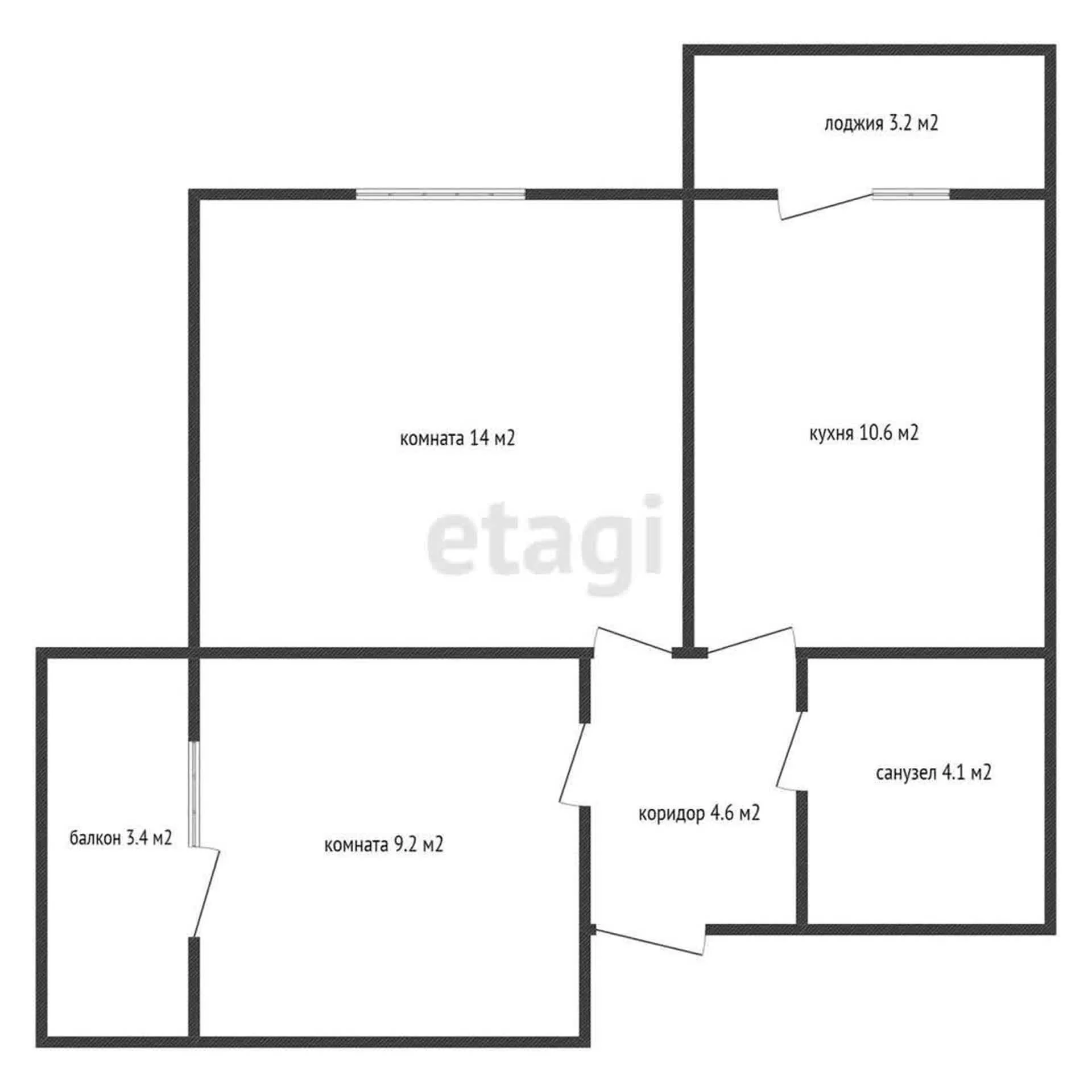 2-к квартира, 41.8м² (улица Героя Пешкова, 14к3) - миниатюра 18