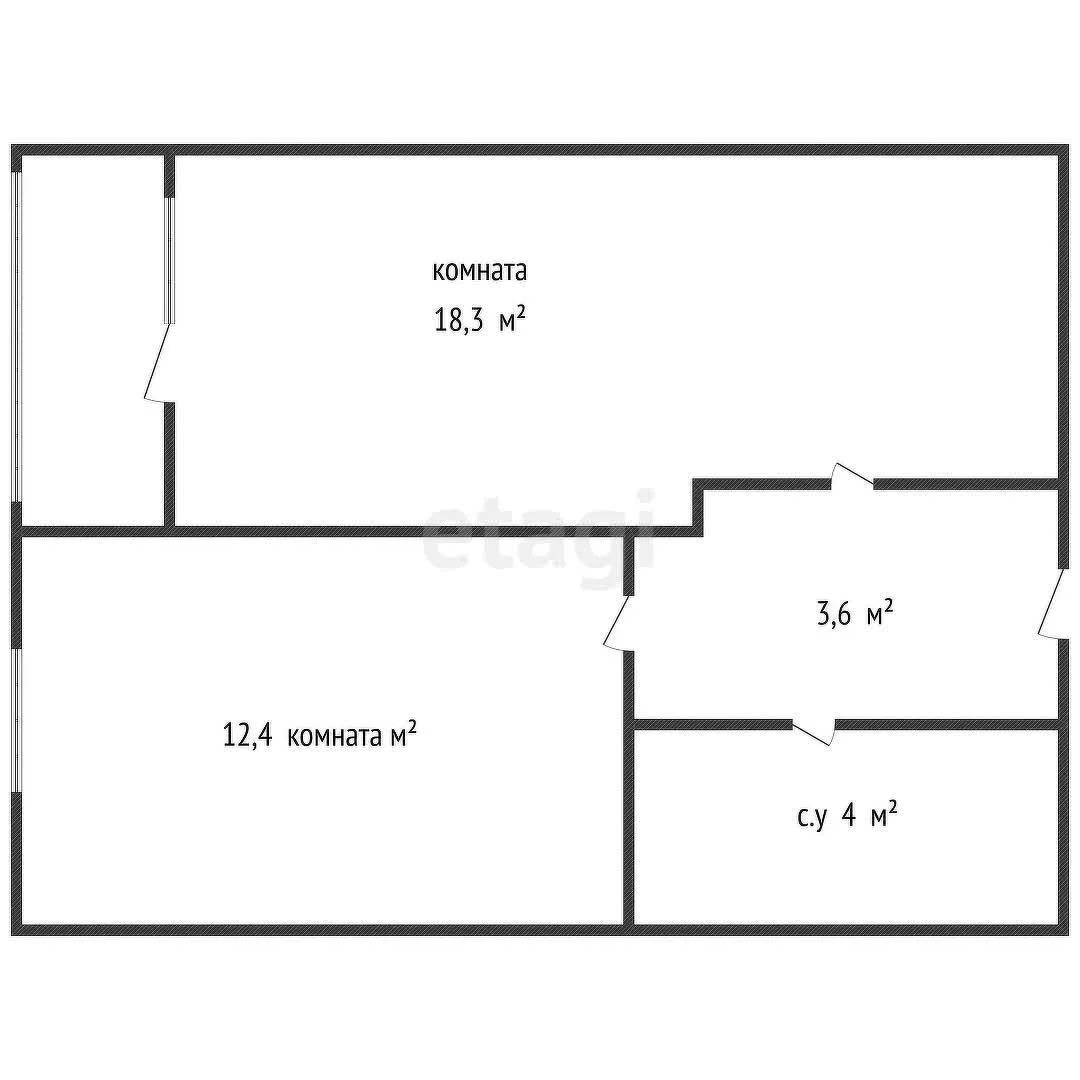 1-к квартира, 38.3м² (улица имени С.В. Рахманинова, 25) - миниатюра 13