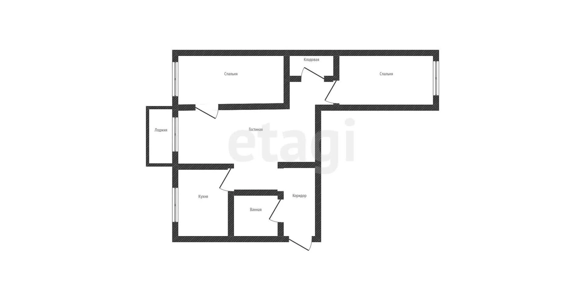 3-к квартира, 55.8м² (улица 1 Мая, 75/1) - миниатюра 9