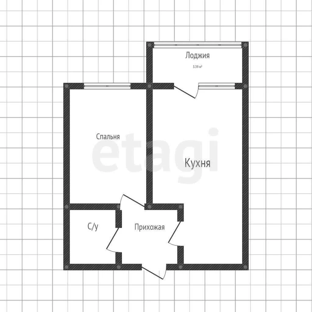 1-к квартира, 35м² (улица имени Героя Ростовского, 8к7) - миниатюра 6
