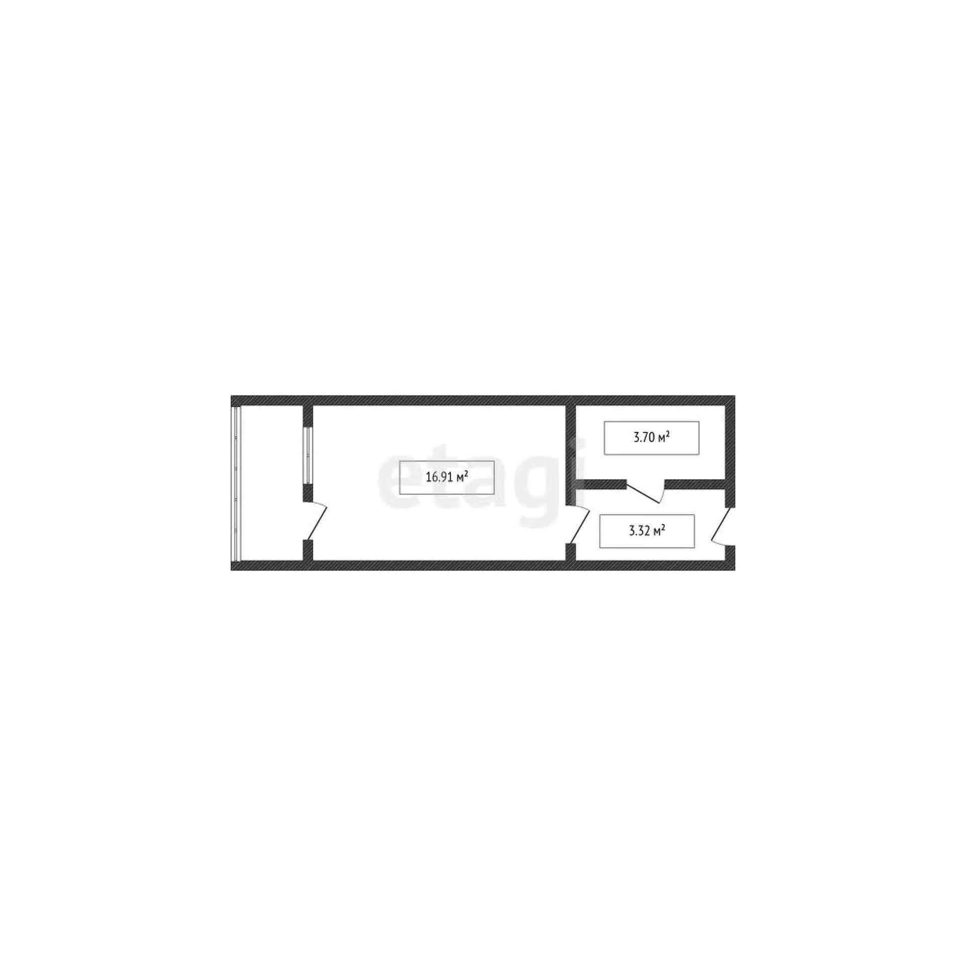 Студия, 24.3м² (, 11/1) - миниатюра 16