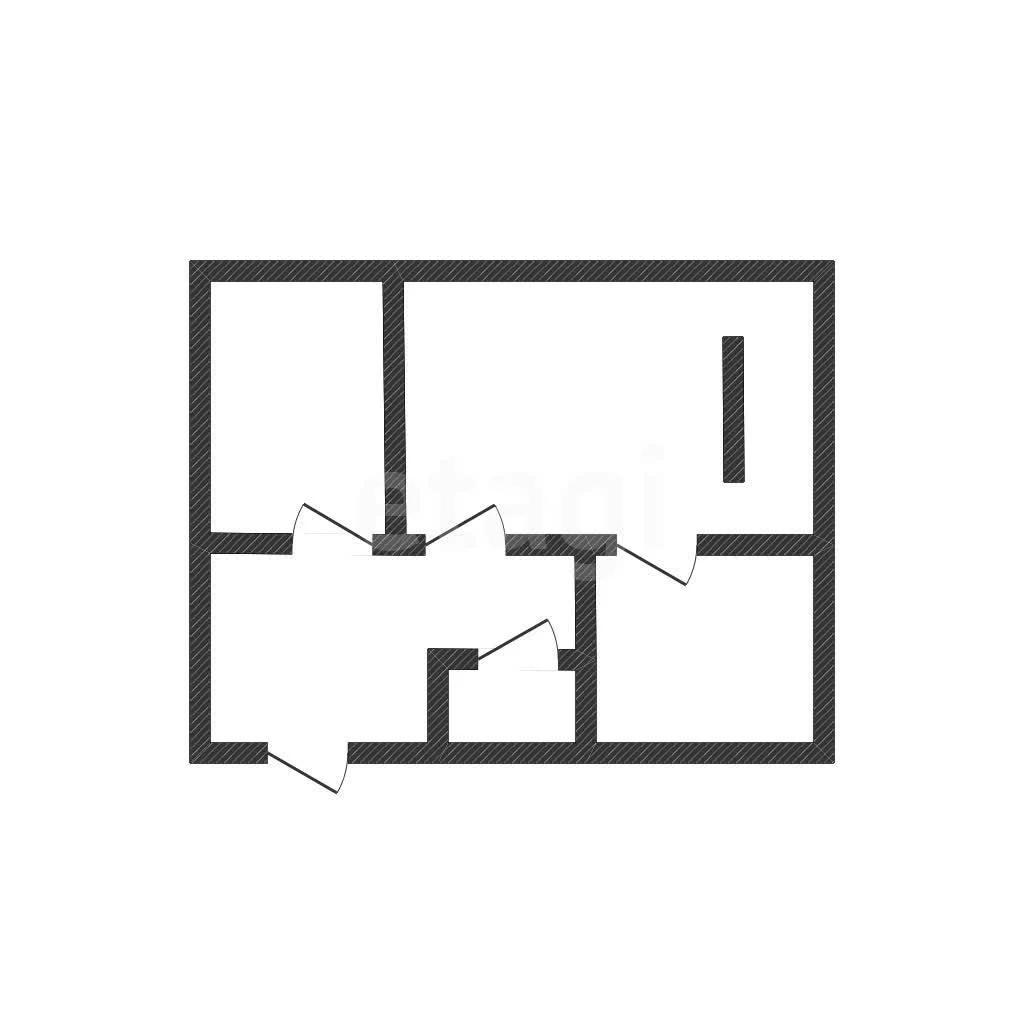 2-к квартира, 64.1м² (Песочная улица, 1к1) - изображение 1