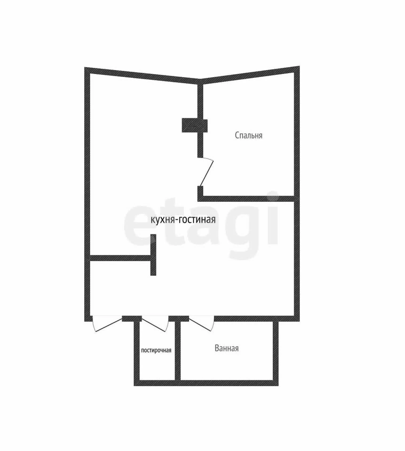 1-к квартира, 50м² (Конгрессная улица, 33к1) - миниатюра 17