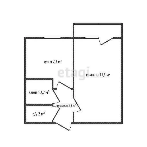 1-к квартира, 35м² (Уральская улица, 204) - миниатюра 12