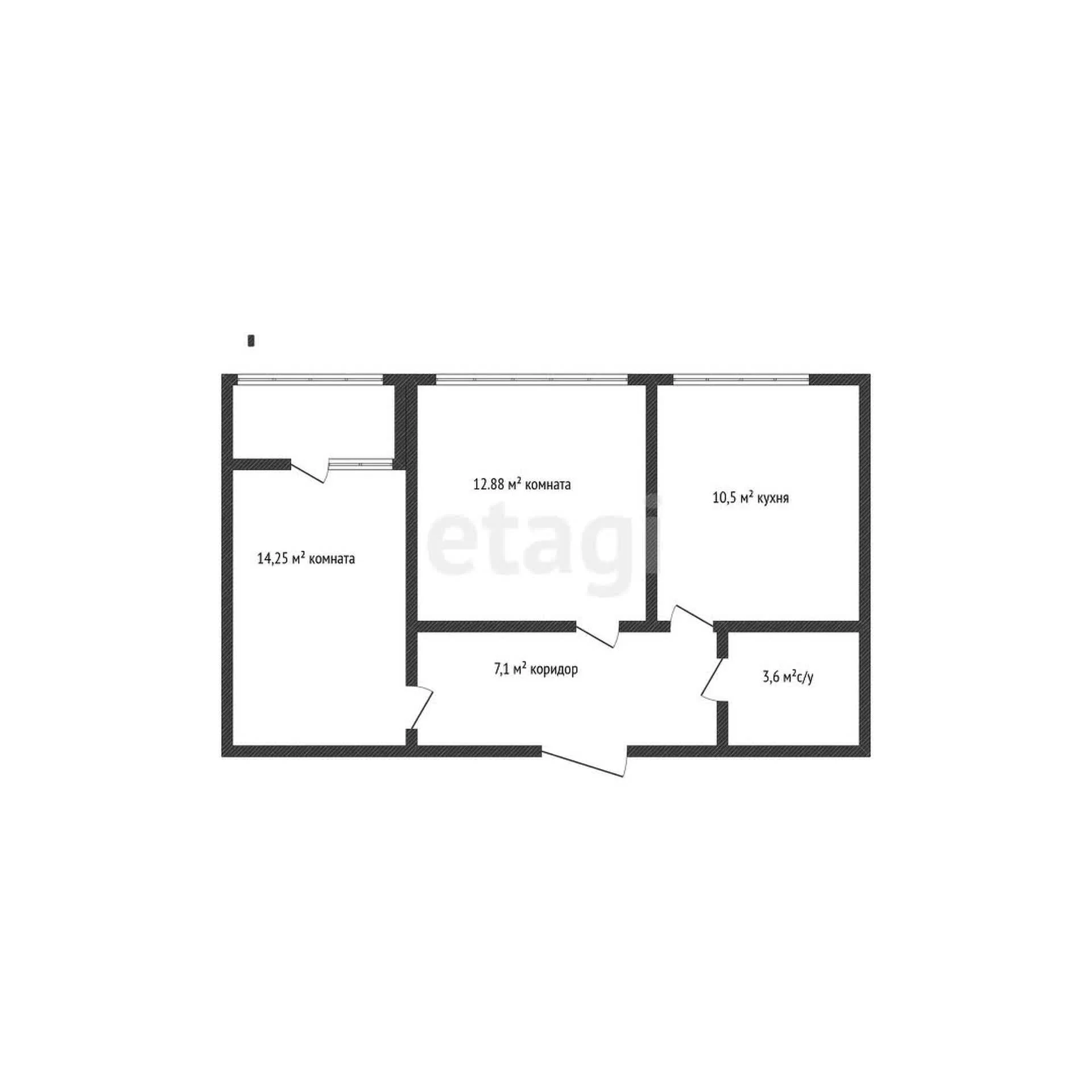 2-к квартира, 50.5м² (улица имени Владимира Жириновского, 1к1) - миниатюра 33