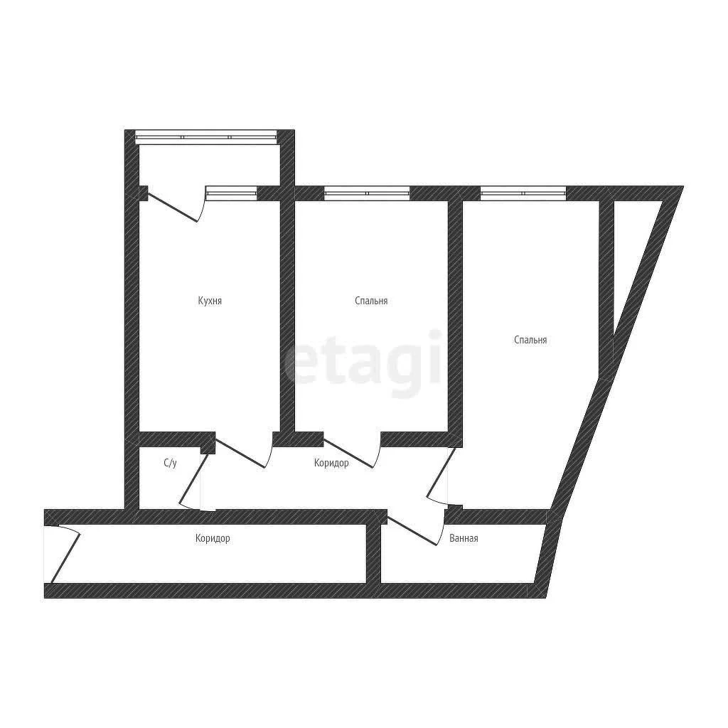 2-к квартира, 64.5м² (Московская улица, 140) - миниатюра 15