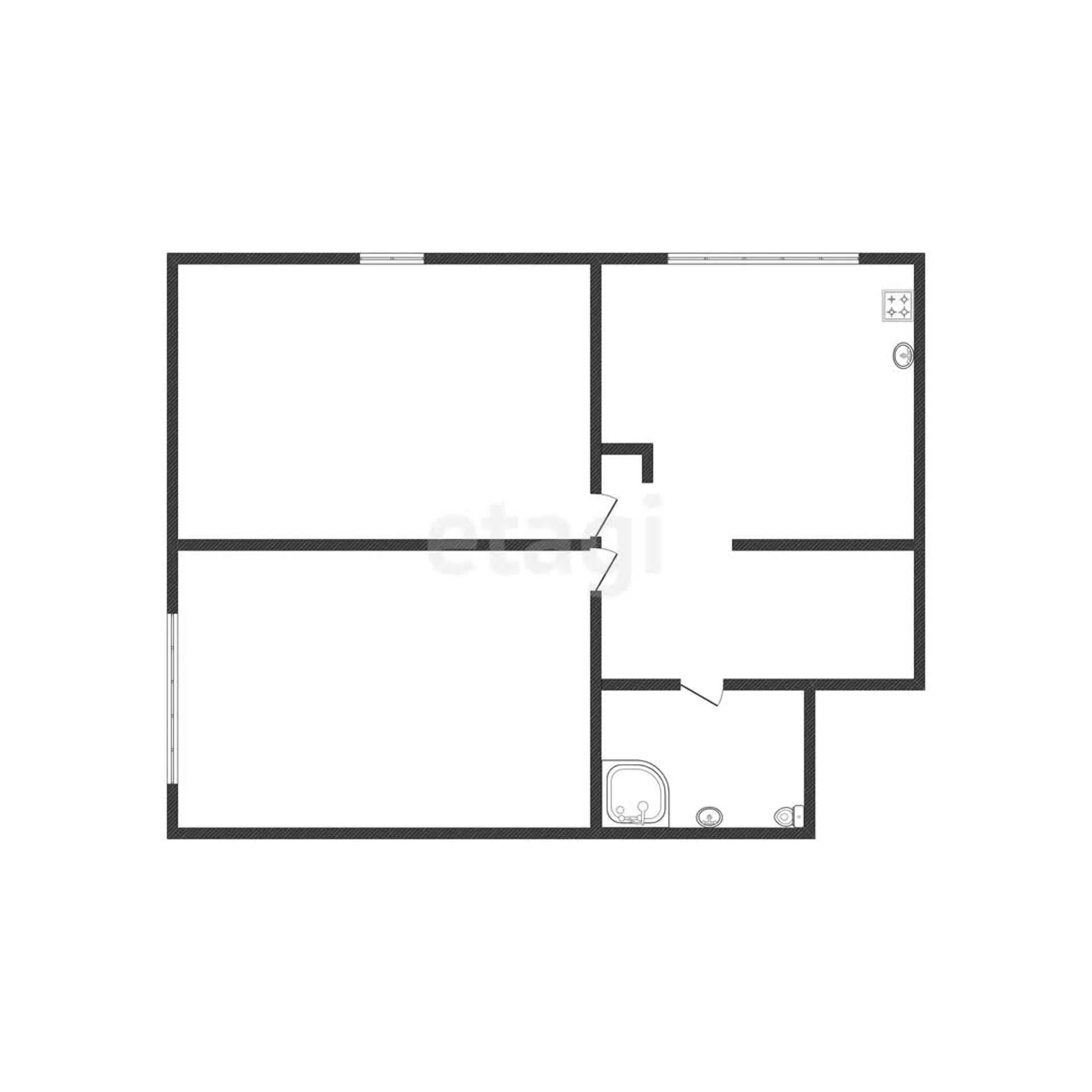 2-к квартира, 48.8м² (Таймырская улица, 29) - миниатюра 8