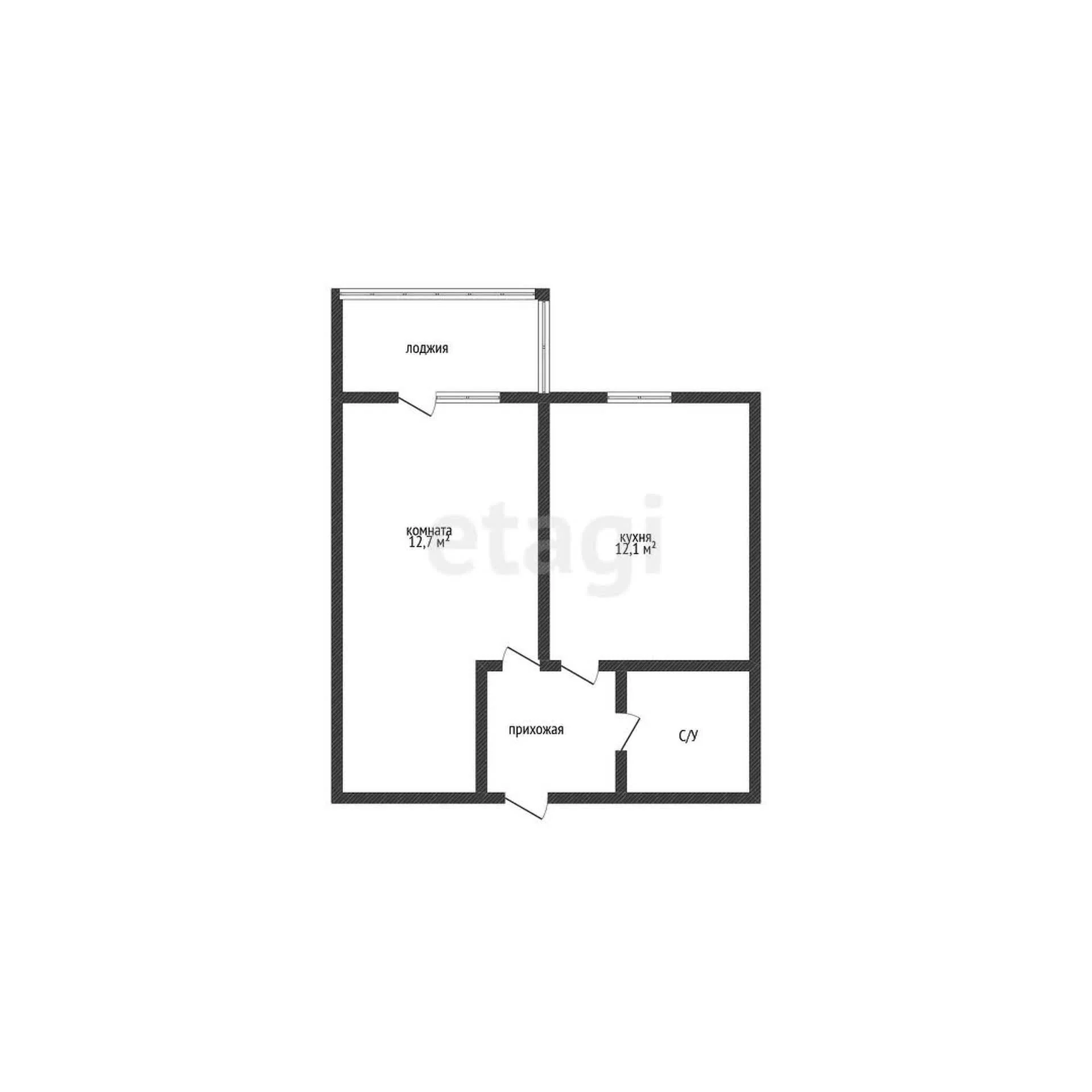 1-к квартира, 35.5м² (улица Садовое Кольцо, 9/1) - миниатюра 9