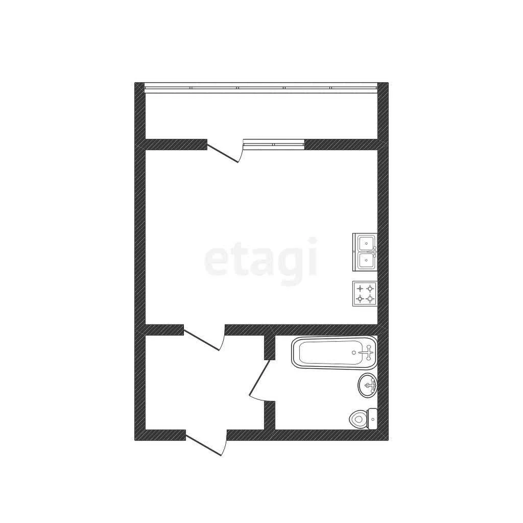 Студия, 24.2м² (улица Лётчика Позднякова, 2к17) - миниатюра 10