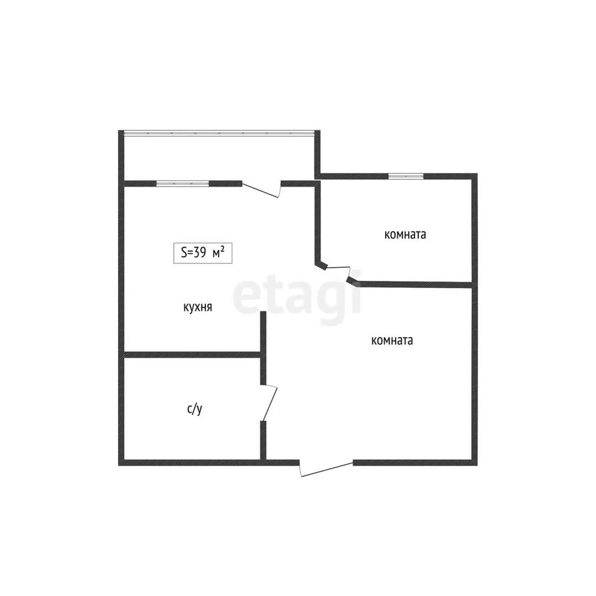1-к квартира, 37.8м² (улица Адмирала Серебрякова, 3к3) - миниатюра 7