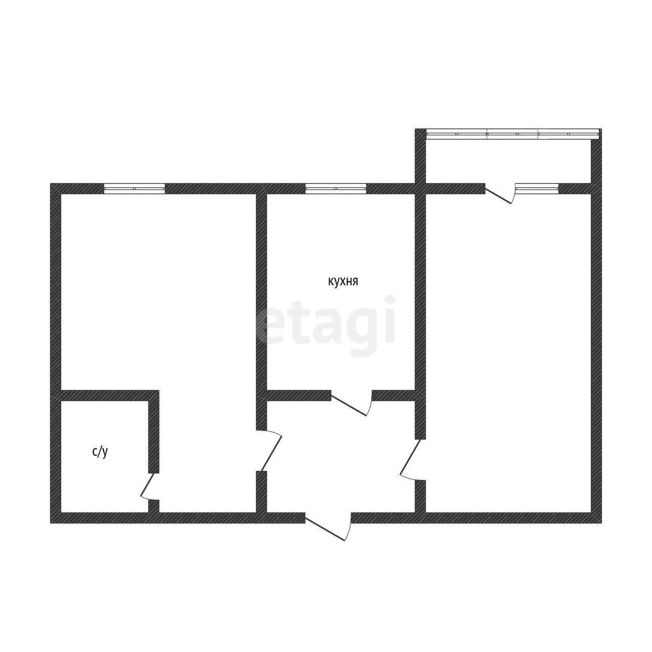 2-к квартира, 53.6м² (улица Фёдора Лузана, 14) - миниатюра 6