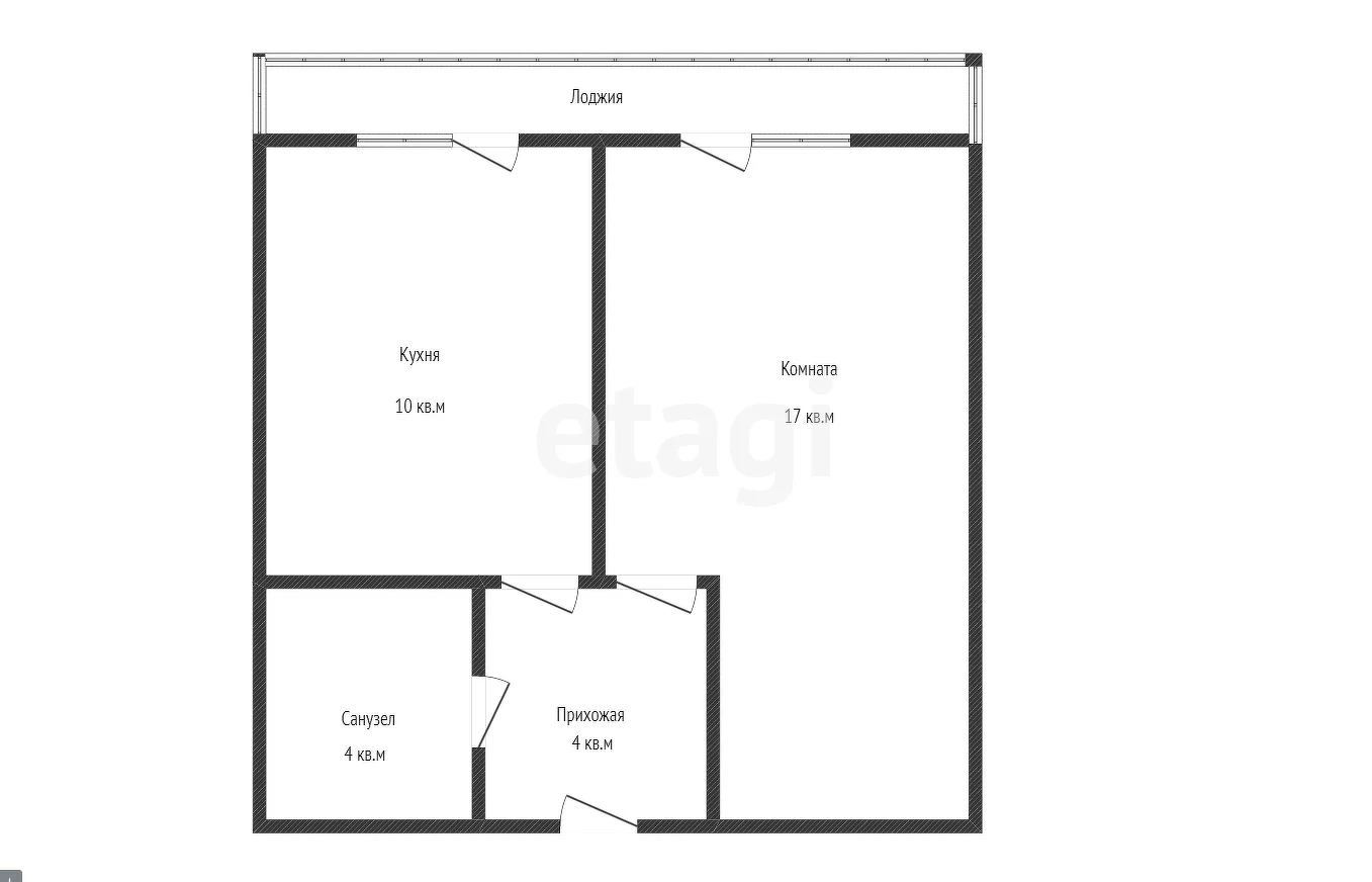 1-к квартира, 35.4м² (Конгрессная улица, 41к1) - миниатюра 21