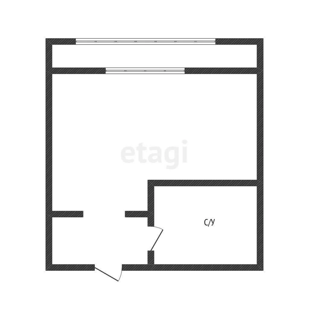 Студия, 24.3м² (улица Героя Пешкова, 14/7) - миниатюра 12