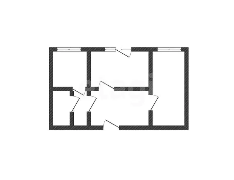 2-к квартира, 58.5м² (Красная улица, 206) - изображение 1