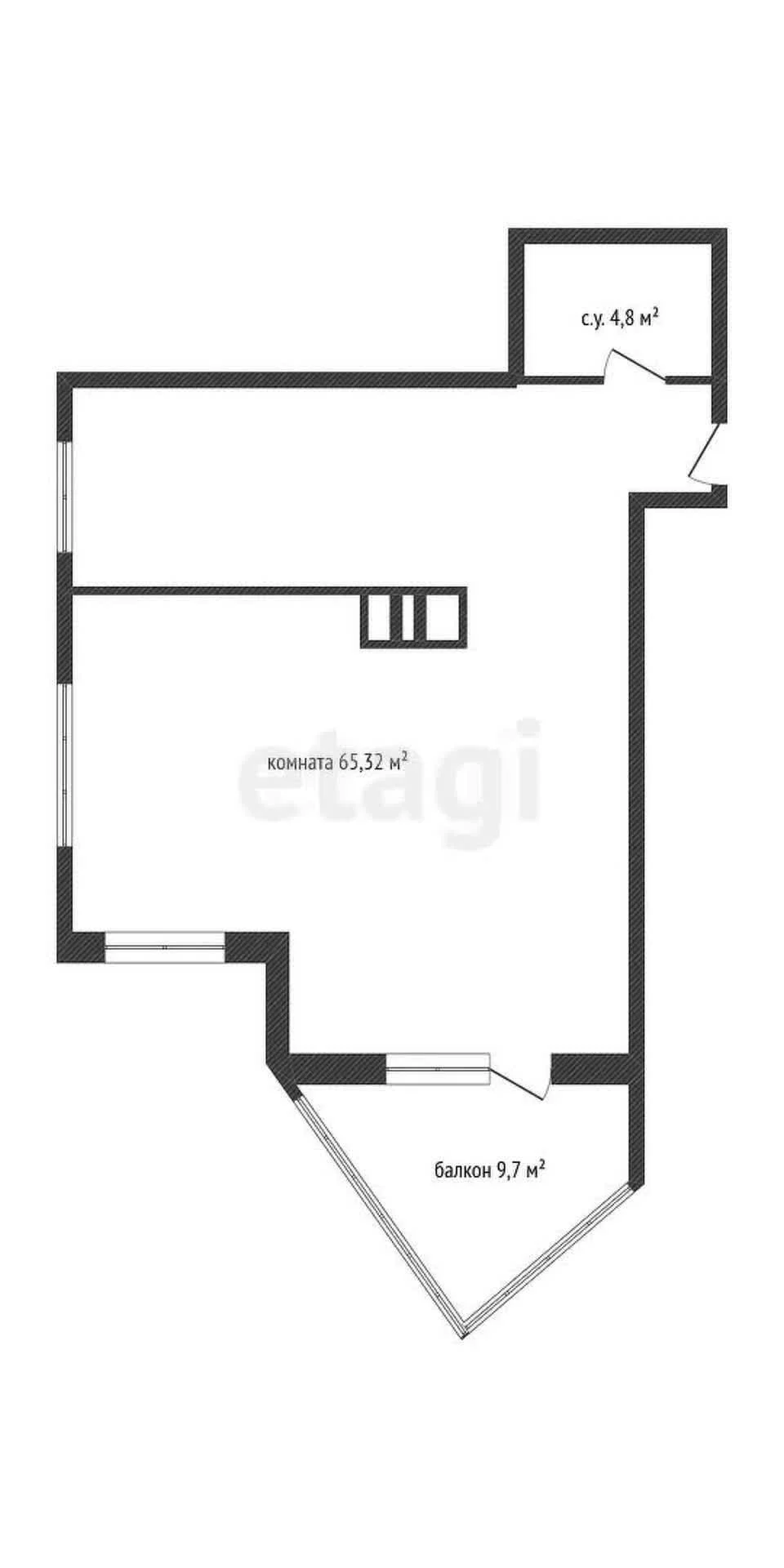 2-к квартира, 71м² (Сормовская улица, 1/3) - изображение 1