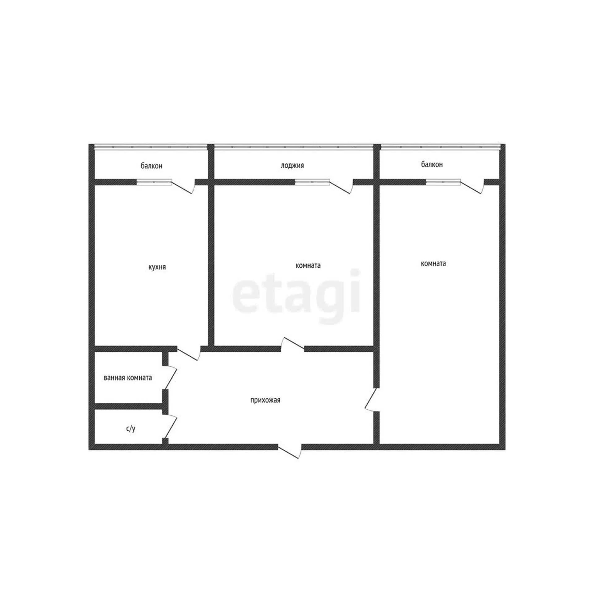2-к квартира, 56.2м² (улица имени Дзержинского, 54/13) - миниатюра 9