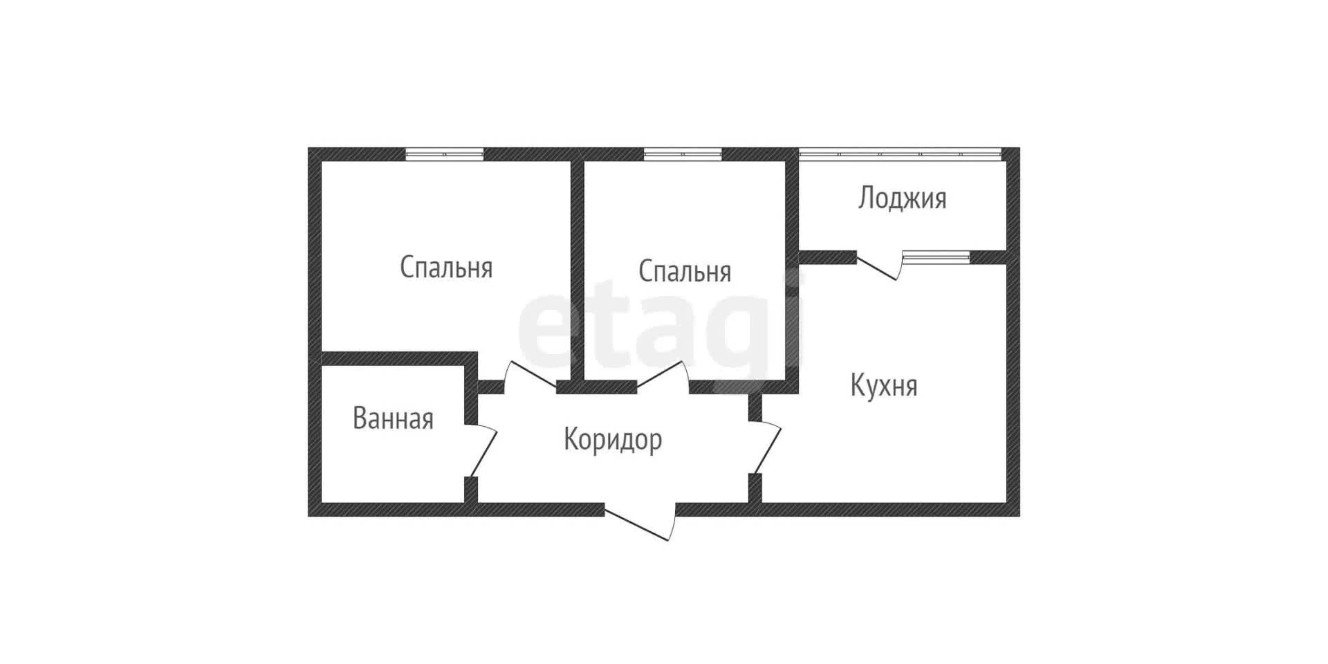 2-к квартира, 39.6м² (улица Красных Партизан, 1/4к16) - миниатюра 38